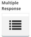 Screenshot of button for multiple response.
