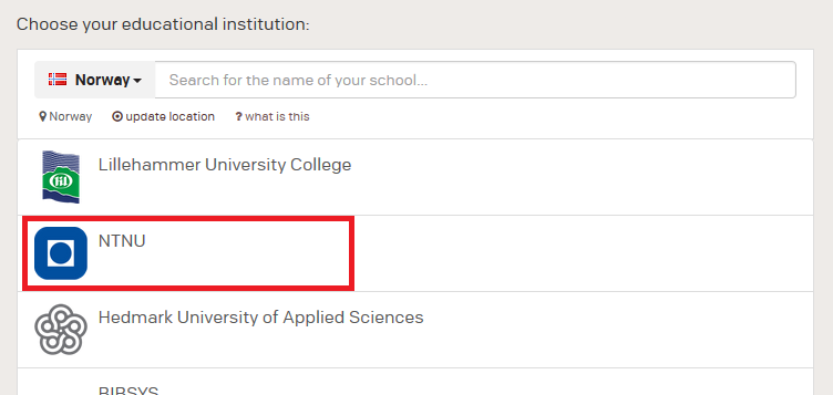 Choose NTNU