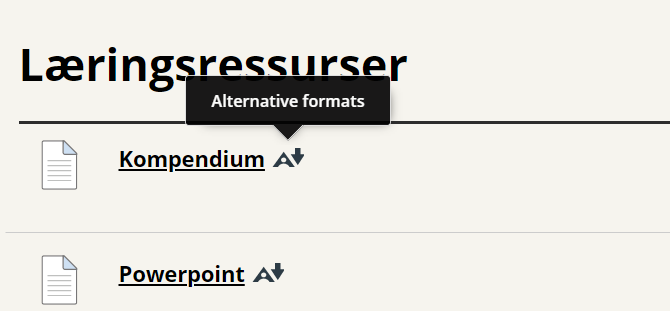 Picture about how to access an alternative format