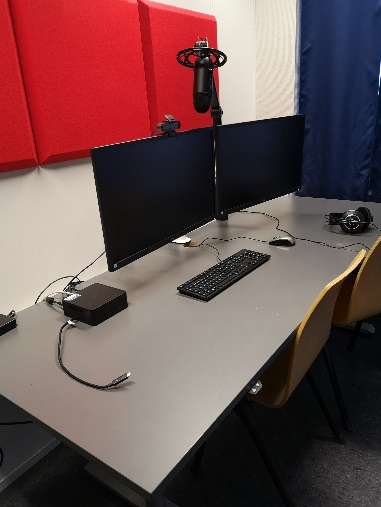 another photo of the setup of the studio in Ålesund 