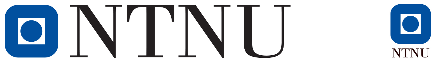NTNU-logoen på norsk, uten slagord