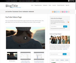 bloggtjeneste - layout youtube videos page